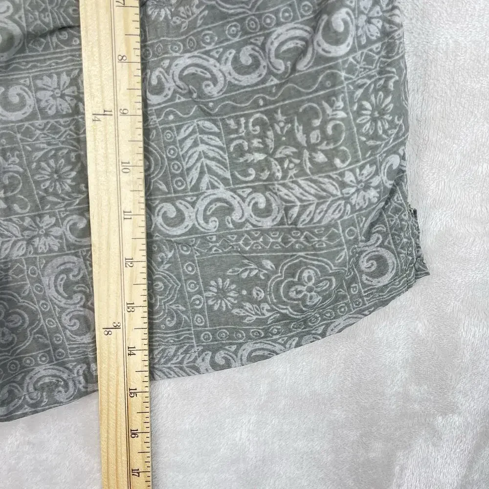 Vintage Y2K Laguna Swim Trunks Men's Small Olive Bandana Paisley Mesh Lined Surf
